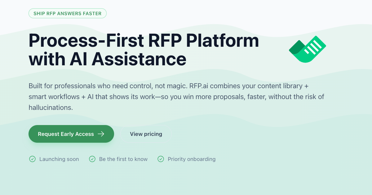 RFP Response Platform | AI-Powered Answers with Source Citations